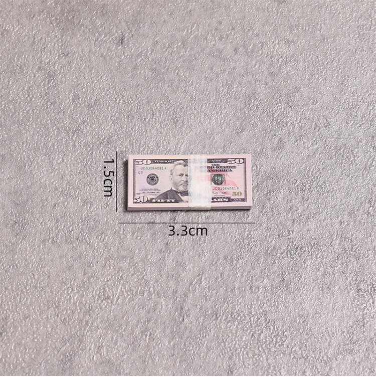 Conjunto de notas em miniatura brinquedo para festas_voghion.com