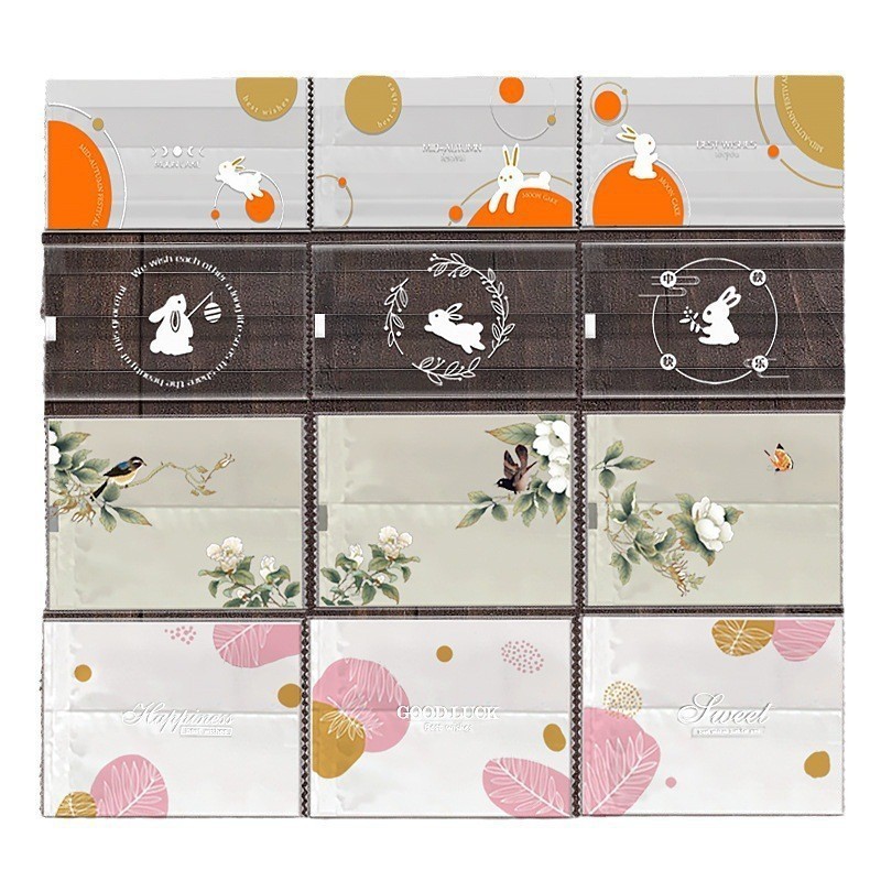 2024新款透明流心月饼包装袋蛋黄酥机封袋广式冰皮月饼袋50-100g