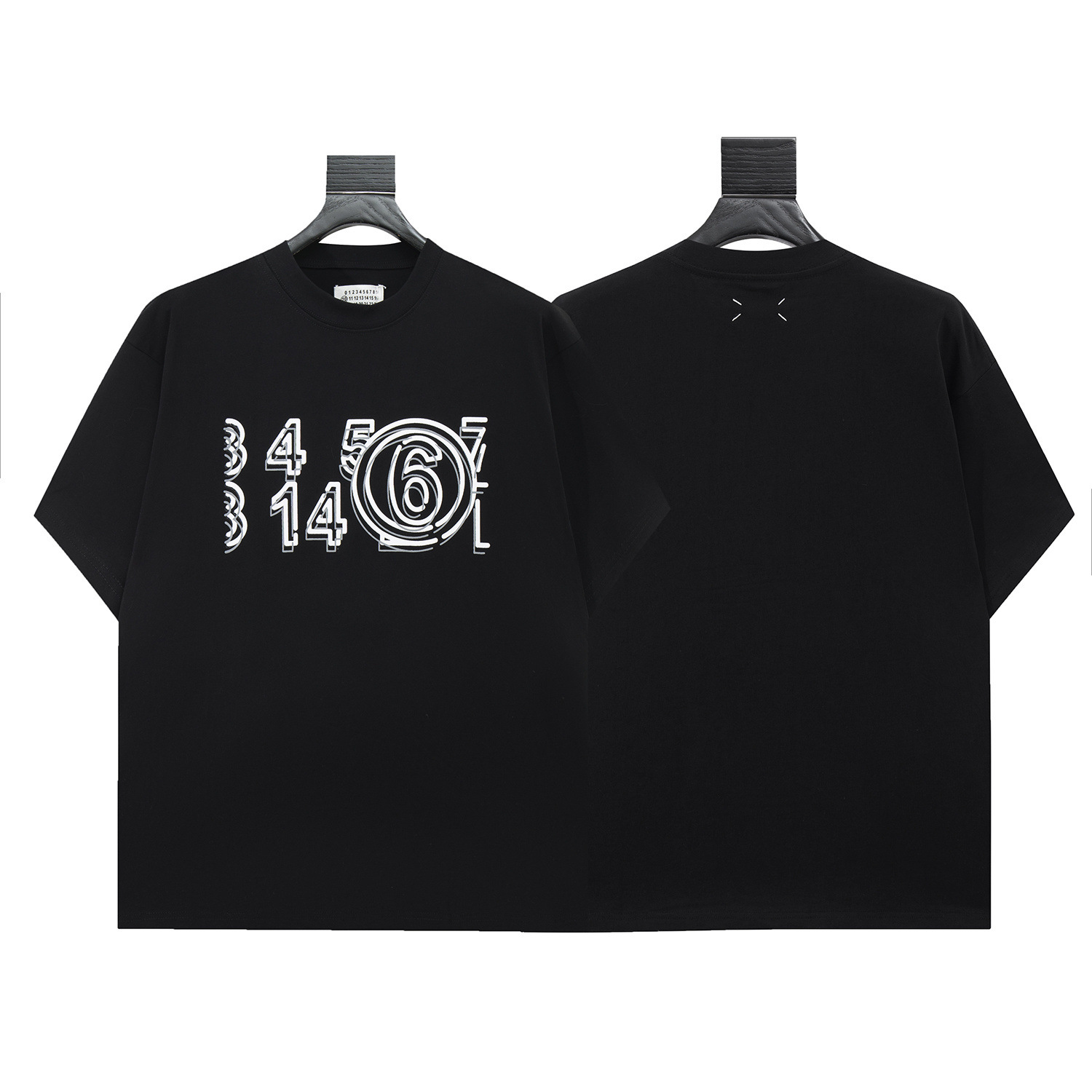 クロスボーダーメゾンマルジェラマジラデジタルプリントMM6純綿高品質男性tシャツ女性半袖潮