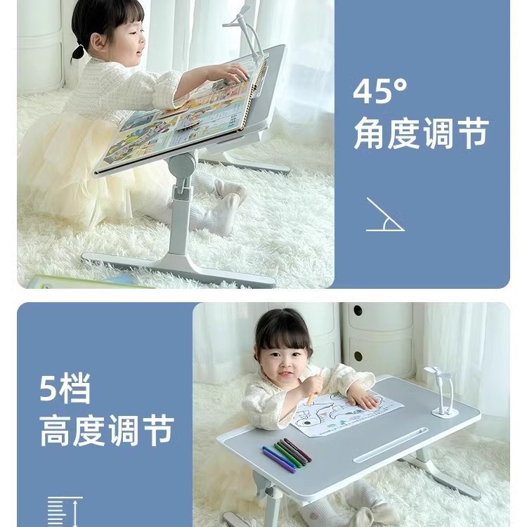 小さなテーブルのベッドの上で昇降できる多機能家庭用手作りテーブルのベッドの上でテーブルを勉強します。|undefined