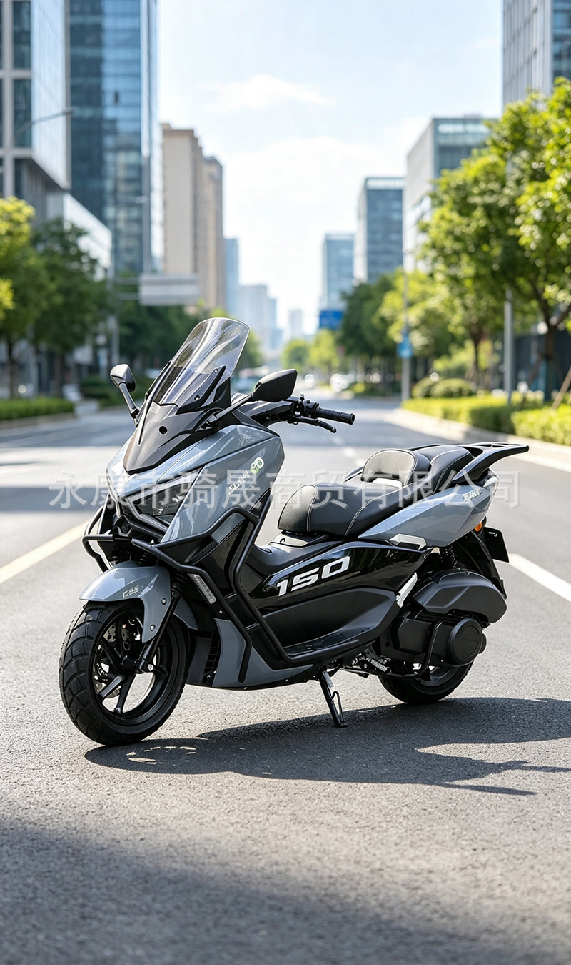 Export 2026 New Model Mengshi Fourth Generation Air-Cooled 150cc Pedal Motorcycle, National Standard IV, Electric Injection, ADV Touring Motorcycle