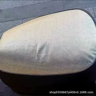 Heavy-Duty Seat Cover Sun-Proof Waterproof Heat-Insulating Breathable Universal Summer Seat Cover for Electric Vehicles (Electric car cushion) - black-square-hercules-dirty-resistance-renewal-effect-protective-power
