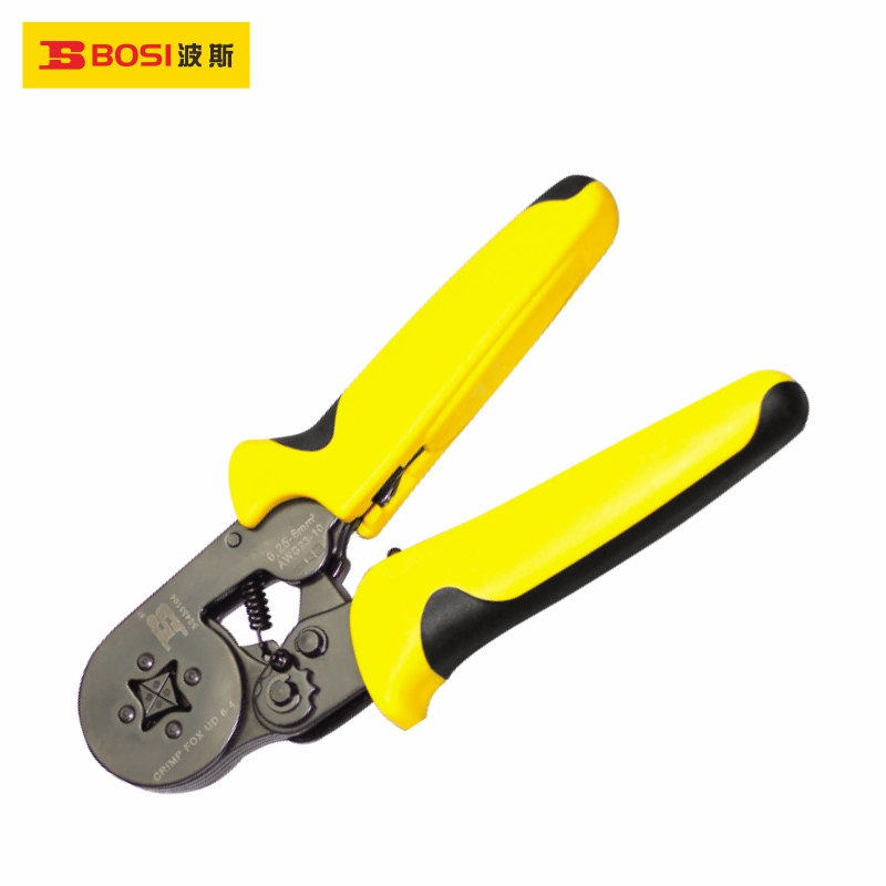 波斯BOSI 套管式专用压线钳压接钳 四边形0.25-6平方BS433104