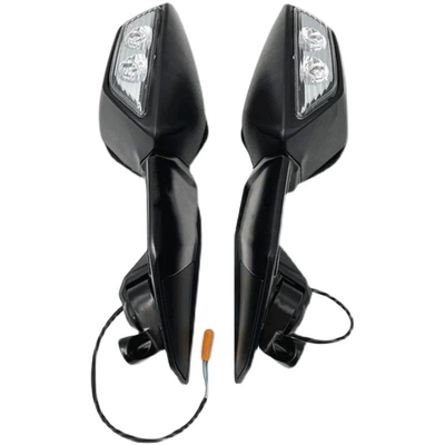 Suitable for Kawasaki H2 NINJA 400 ZX-4R LED turn signal rearview mirror rearview mirror motorcycle (Motorcycle rearview mirror) - rearview-mirror-export-quality