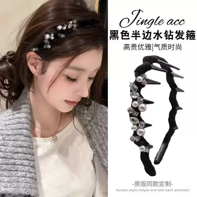2026 New Style Winding Hairband for Women, High-End, Versatile for Daily Wear, Korean Style Non-Slip Toothed Hair Clip Headband