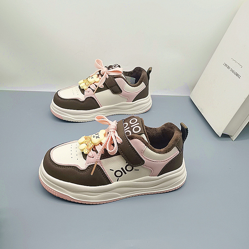 Zapatos infantiles de cuero de algodón, zapatos de skate para niños y niñas, zapatos deportivos de moda para niños, zapatos casuales para niños