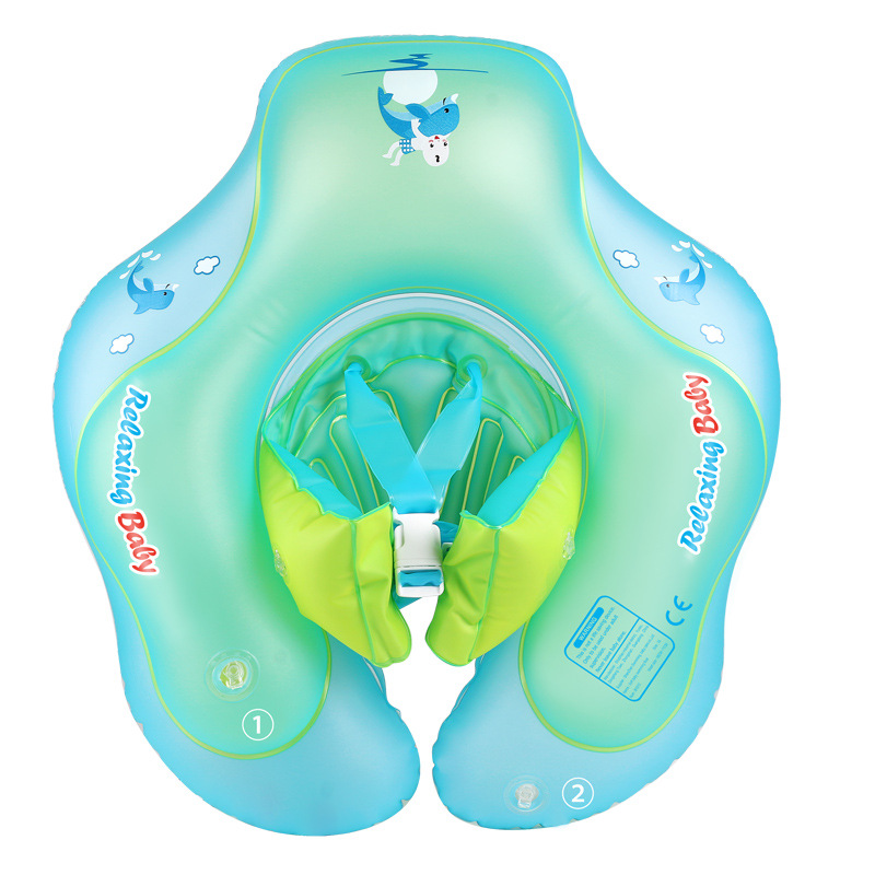 Flotador de natación autónomo para bebés con doble cámara de aire, flotador infantil para actividades al aire libre, flotador de natación engrosado para bebés, venta al por mayor.