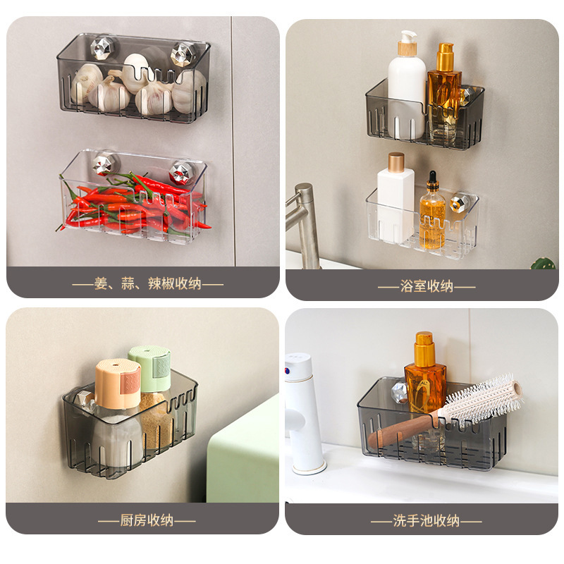 軽量高級吸盤式シンク収納ラック、掃除用雑巾、スポンジ、ワイヤーボール収納バスケット、キッチンシンク排水ラック|undefined