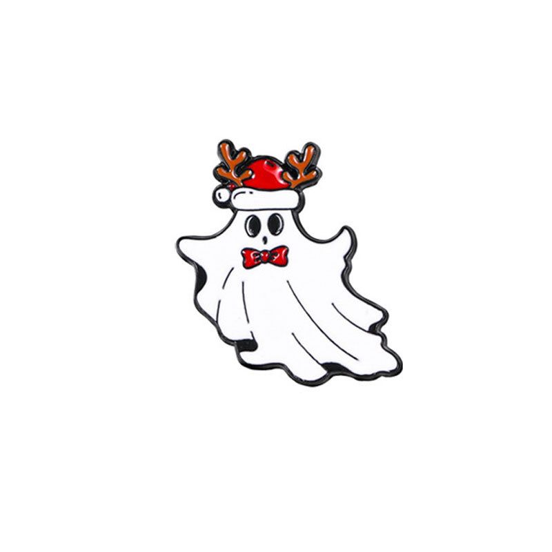 Broche de Navidad insignia de aleación caricatura adorable Santa Fe Navidad decoración de mochila escolar