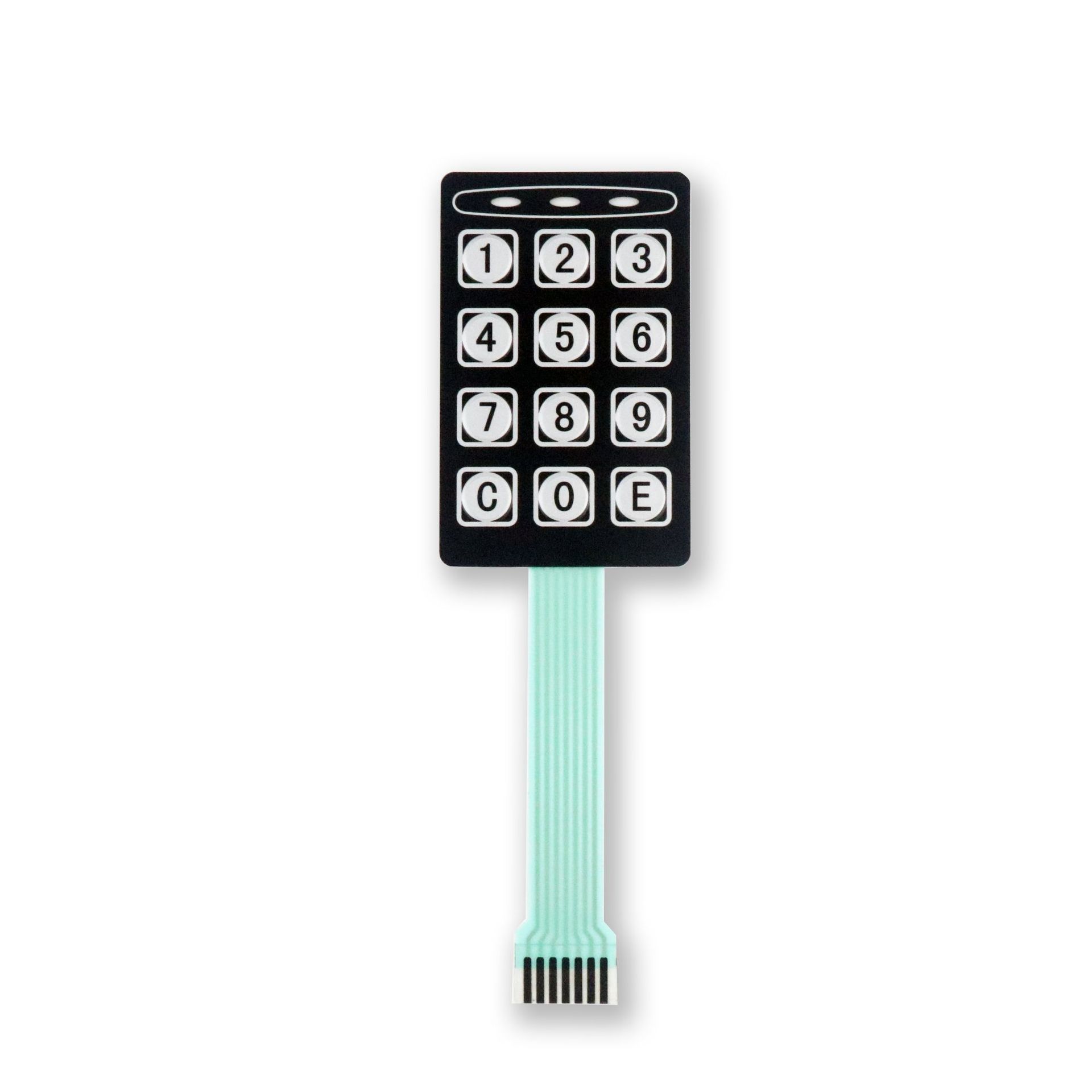 制作PVC薄膜开关 鼓包软启动按键贴膜 丝印pet银浆导电面贴