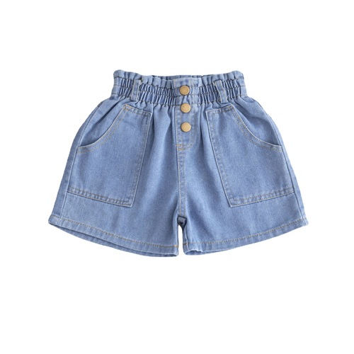 Children's clothing, girls' denim shorts, summer hot pants for big children, babies and little girls, thin children's pants for outer wear