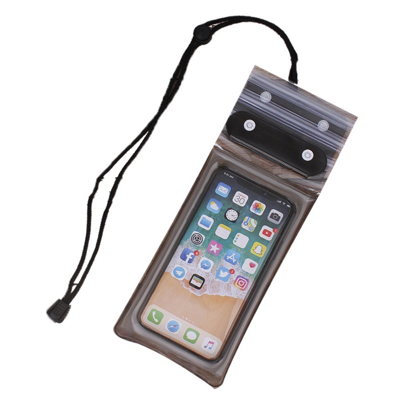 Mobile phone waterproof bag touch screen swimming outdoor transparent rain-proof cover halter takeaway riding dedicated bath hot spring