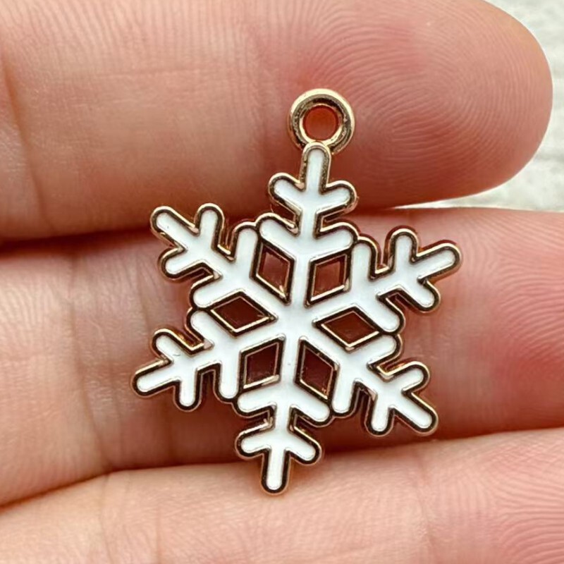 新款滴油圣诞主题合金配件 可爱卡通雪人麋鹿圣诞老人DIY配件挂件|undefined