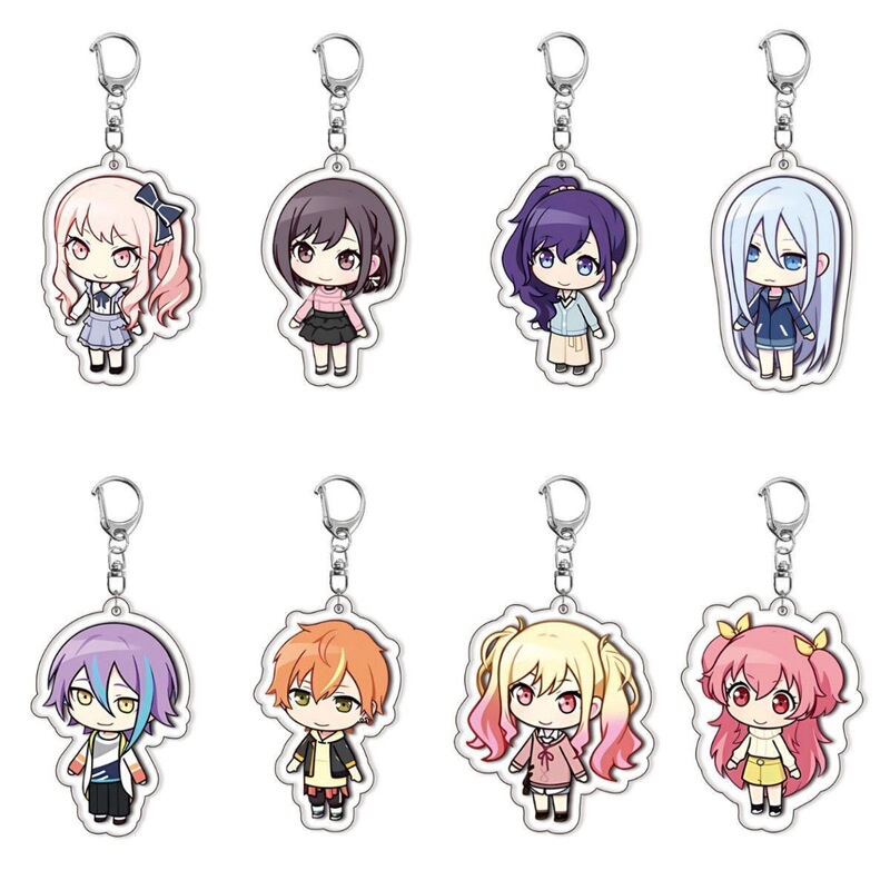 World Project Pjsk Colorful Stage Project Sekai Guzi V Family Hatsune Silent Acrylic Keychain