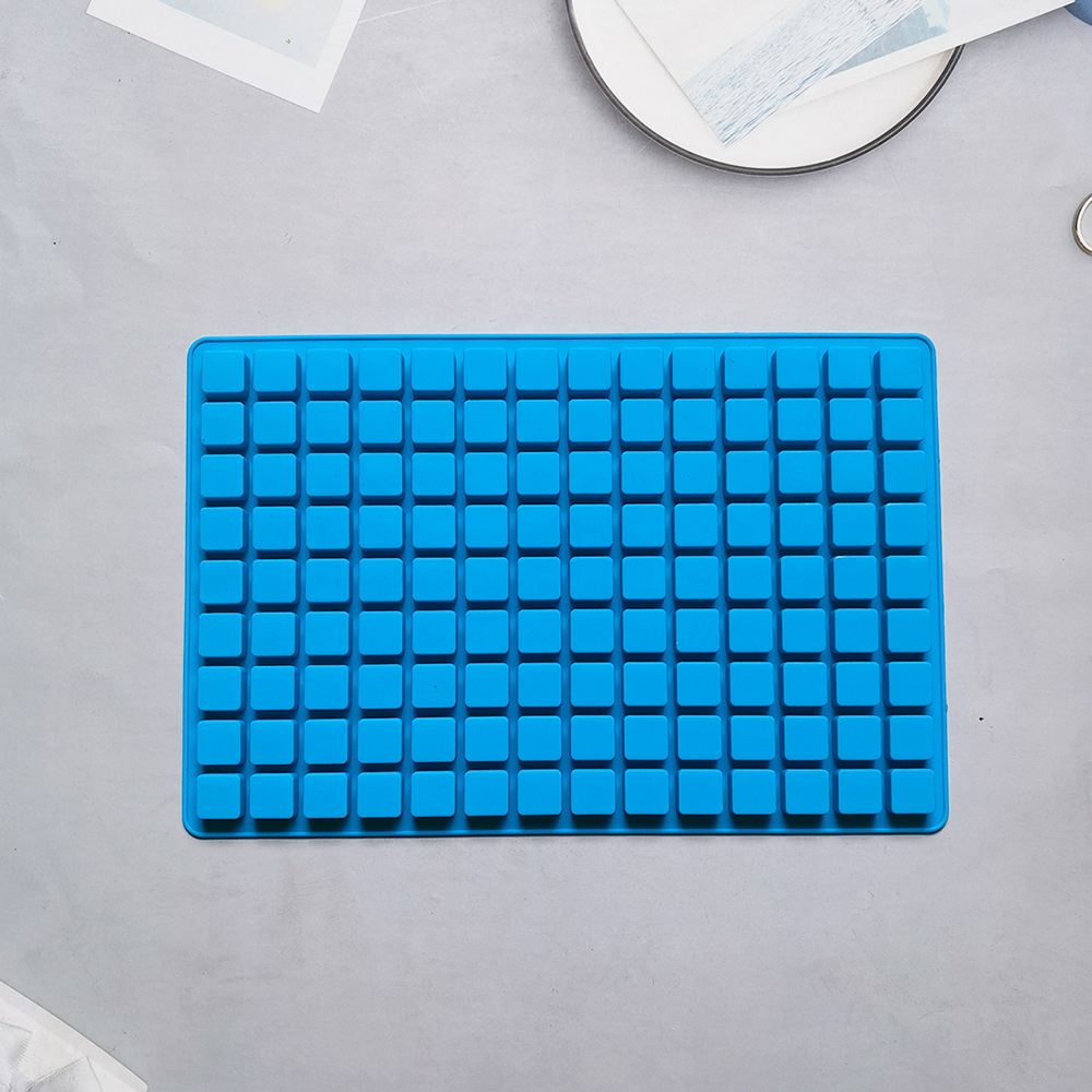 126 cuadrados de hielo 409 molde de silicona de chocolate molde de hielo DIY galletas pudín molde de horneado