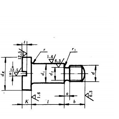 Բ��ͷ������λ�ݶ�M8*2 ������λ��˿GB830 ̨����˿Din923