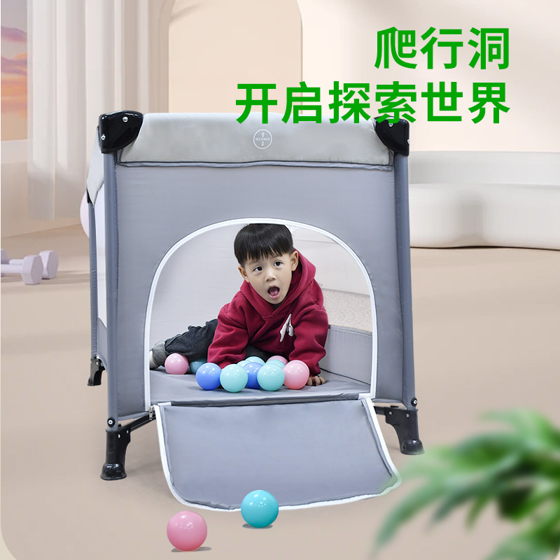 Exportación transfronteriza simple plegable portátil cama de bebé de una sola capa sala de estar cama doméstica fábrica de bebés