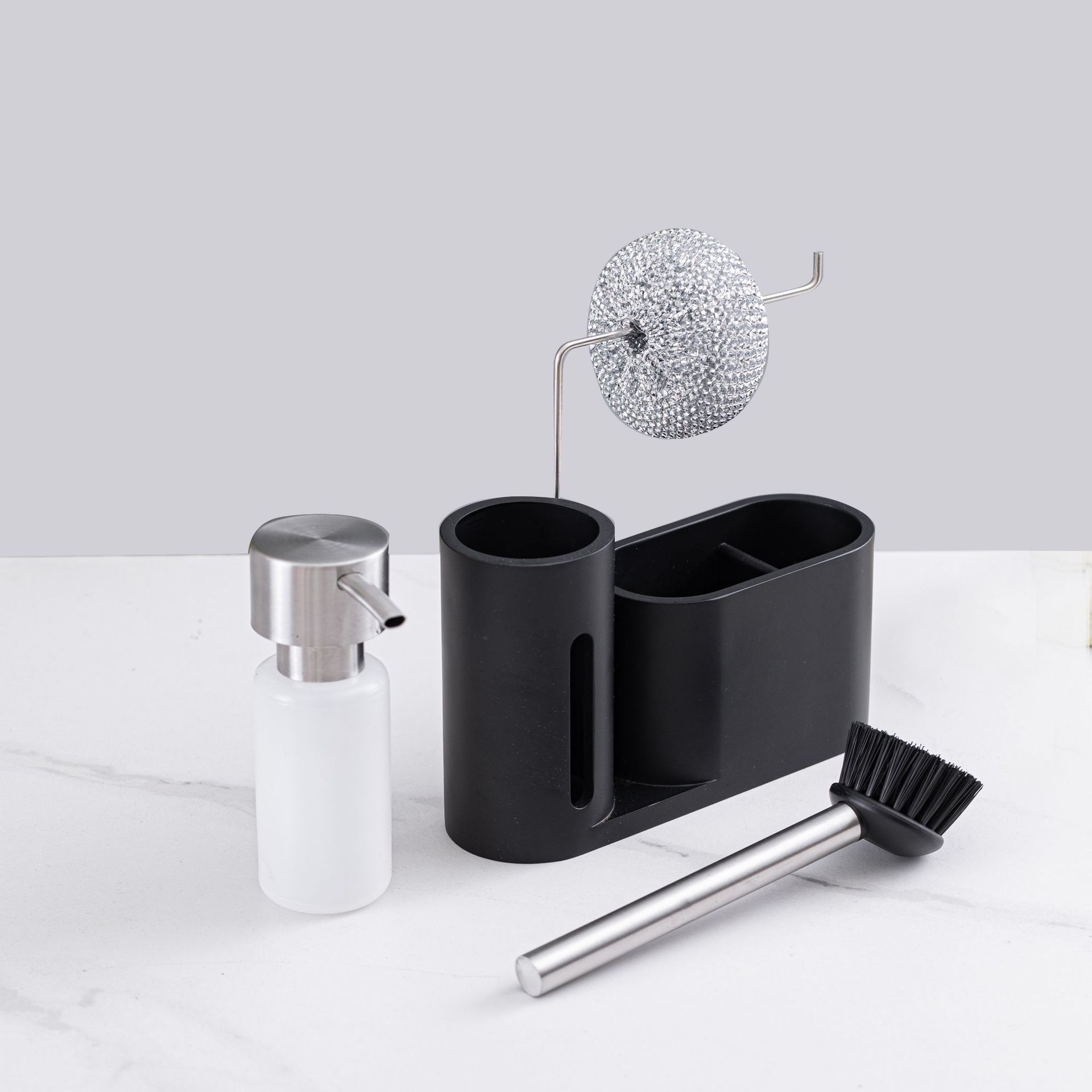 Dispensador de jabón para fregadero de cocina, dispensador de jabón líquido para lavar platos, dispensador de loción, dispensador de desinfectante de manos, botella recargable, caja de almacenamiento para dispensador de jabón líquido para lavar platos
