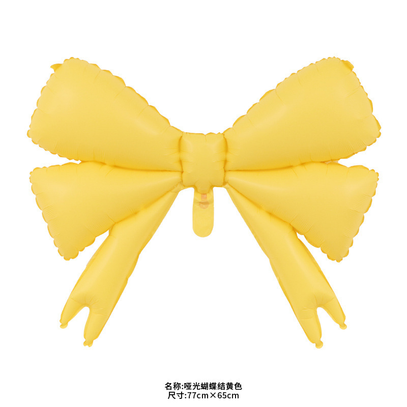 21寸单色蝴蝶结气球哑光磨砂蝴蝶结气球哑光磨砂领结铝膜气球批发|undefined