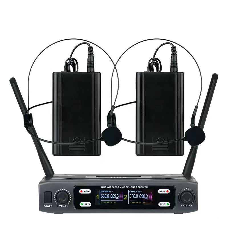 Sistema de Micrófonos Inalámbricos 1 a 2 Universal para Conferencias y Karaoke image 9