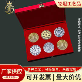 企业周年庆999银币景区礼品金银纪念币镀金纪念章金属工艺纪念品