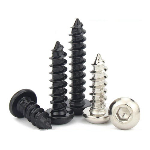 M3M4M5M6 round head hexagonal self-tapping screw PCA black Yuan cup pan head hexagonal self-tapping screw