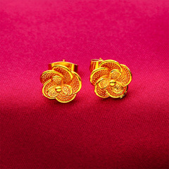 Rose Earrings Wholesale Vietnam Shajin Live Streaming Dropshipping Earrings Earrings