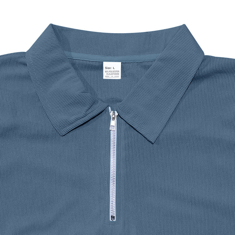Set polo e pantaloni in velluto a coste per uomo estate_voghion.com
