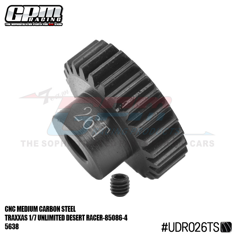 Remote control car TRAXXAS 1/7 UDR 45# hard steel motor teeth 26T/27T/28T