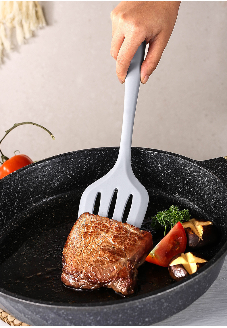 Silicone Spatula Spoon Set Non-stick Cookware Utensils Soup Spoon Cooking Shovel Kitchen Tools Home Kitchenware Accessories