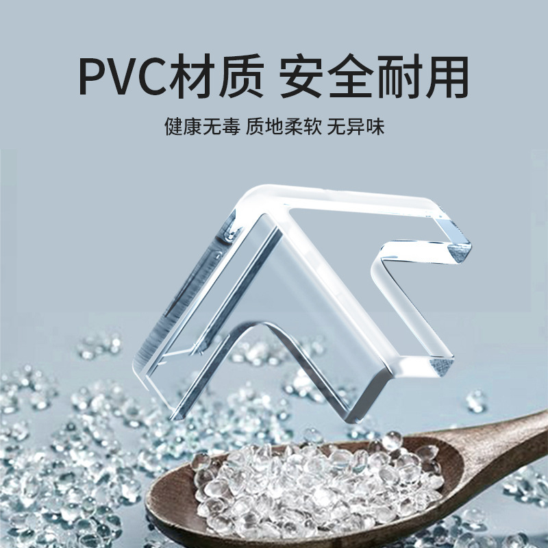衝突防止角のシリカゲルの透明な角にテーブルの角の食器棚の油煙機の衝突防止角の保護カバーを貼って三角条にぶつかりません。|undefined