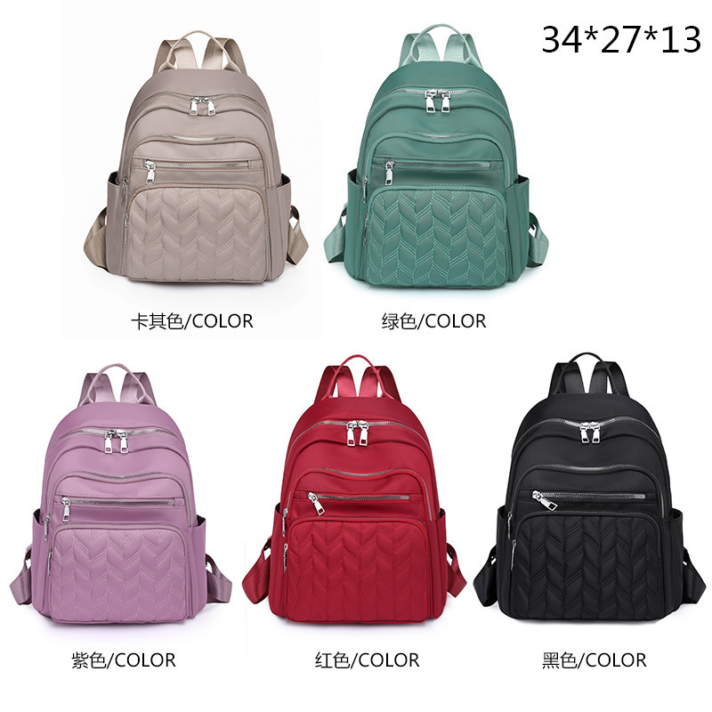 Mochila de mujer de moda 2022 hilo bordado Oxford tela bolsa de viaje al aire libre casual Mochila De mujer estudiante mochila Mujer