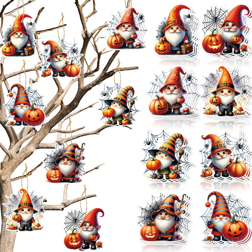 Nuevos productos de Halloween decoración de fiesta enano colgante adorable calabaza colgante colgante Halloween suministros navideños