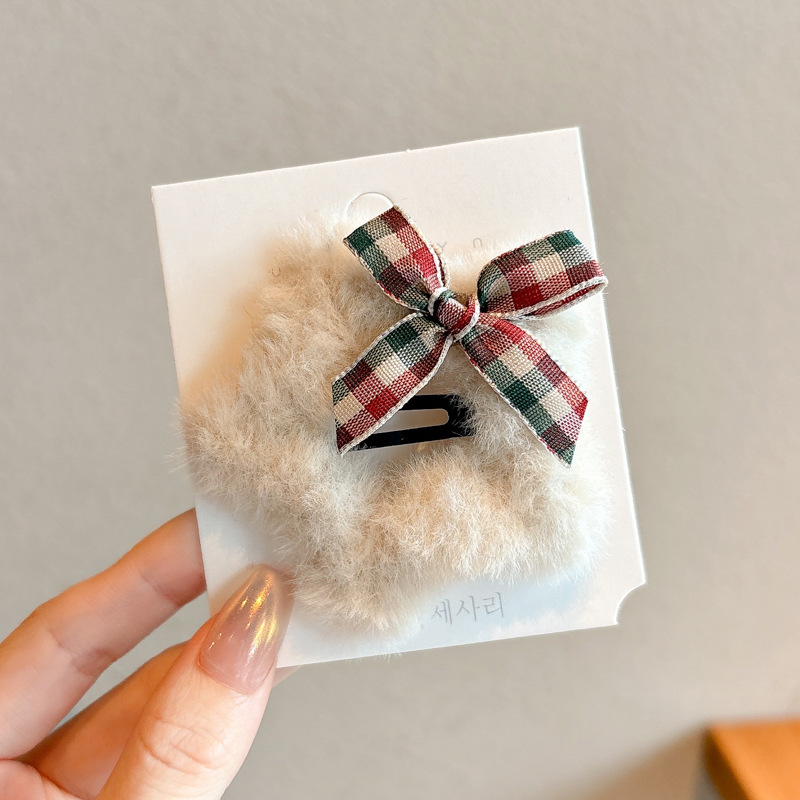 Invierno Meirard peluche estrellas clip de cabello de alta sensibilidad no lastimar el cabello de los niños lateral clip de cabello adornamiento para el cabello al por mayor