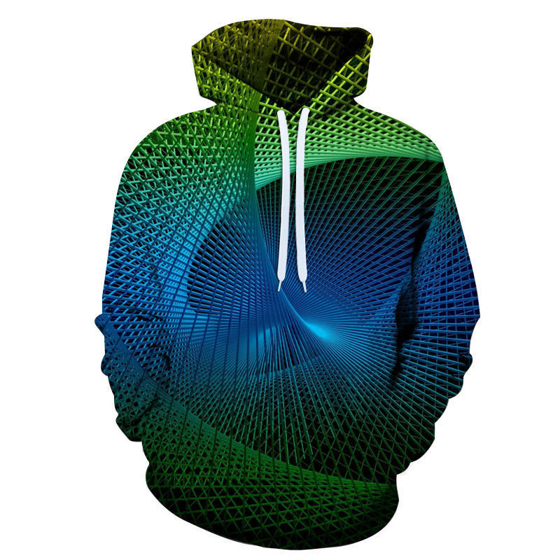 Cross-Border Wholesale Vortex Technology 3D Digital Printing Hooded Sweatshirt, Sports and Leisure Versatile, Moisture-Absorbent and Breathable Plus Cross-Border Wholesale Vortex Technology 3D Digital Printing Hooded Sweatshirt, Sports and Leisure Versatile, Moisture-Absorbent and Breathable Plus