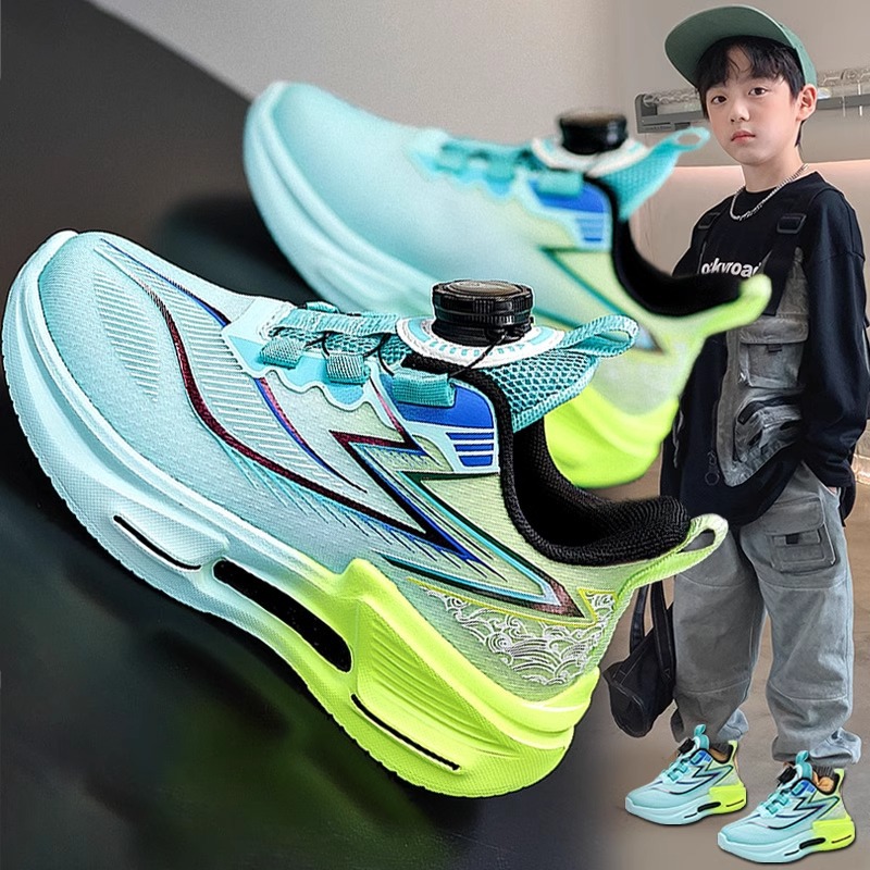 Zapatos para niños Primavera 2025 Nuevos zapatos deportivos ligeros para niños Zapatos para correr casuales geniales para niños de mediana edad