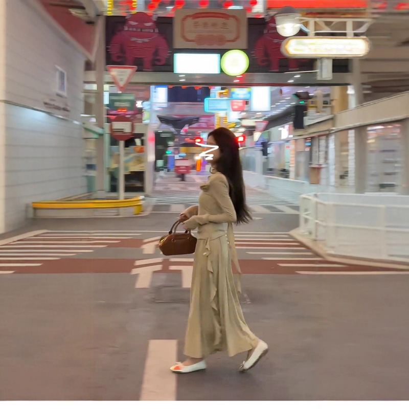 2025新款法式长袖连衣裙子女秋季穿搭一整套感小个子长裙套装女装|undefined