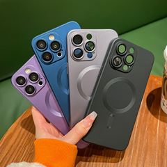 iPhone15Pro液態手機殼Magsafes磁吸適用蘋果14自帶鏡頭膜13軟殼2