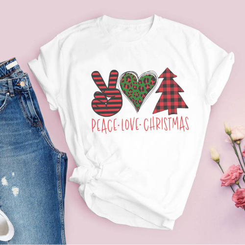 2024 Independent Site Cross-Border JOOM Short-Sleeve AliExpress Amazon Christmas TEMU Unisex WISH European & American Style T-Shirts 2