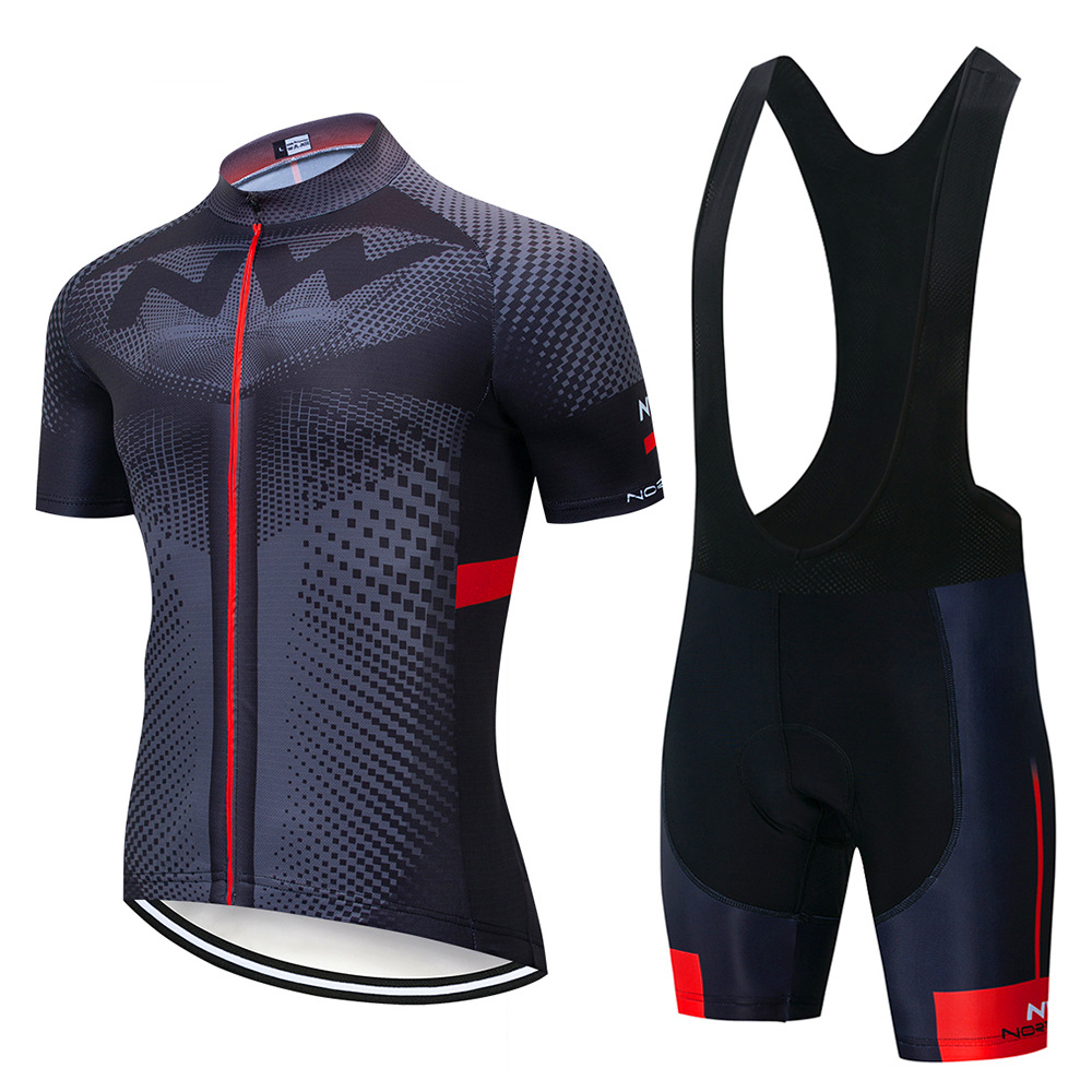 Northwave Pro Team 骑行服自行车服定制 跨境新款短袖背带裤套装