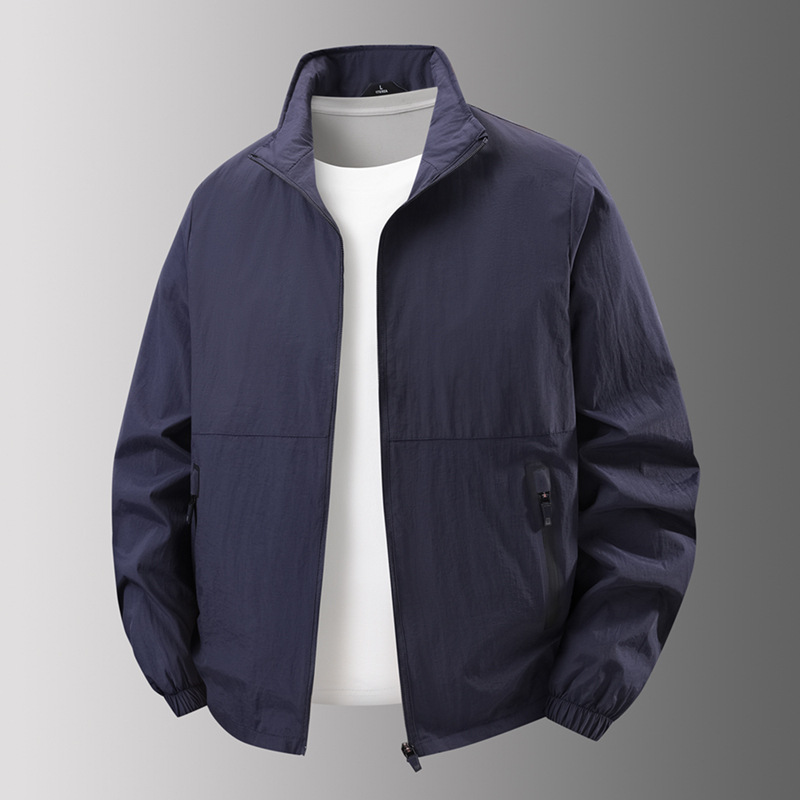 Chaqueta de hombre transfronteriza primavera y otoño 2025 nuevo negocio ocio abrigo transpirable al aire libre chaqueta de otoño para papá image 3