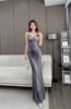 Sequin Light Luxury High end Fish Tail Art Exam Girl Bridesmaid Dress