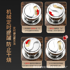 Original factory best-selling stainless steel timer steamer for home kitchen multi-layer steamer multifunctional steaming pot