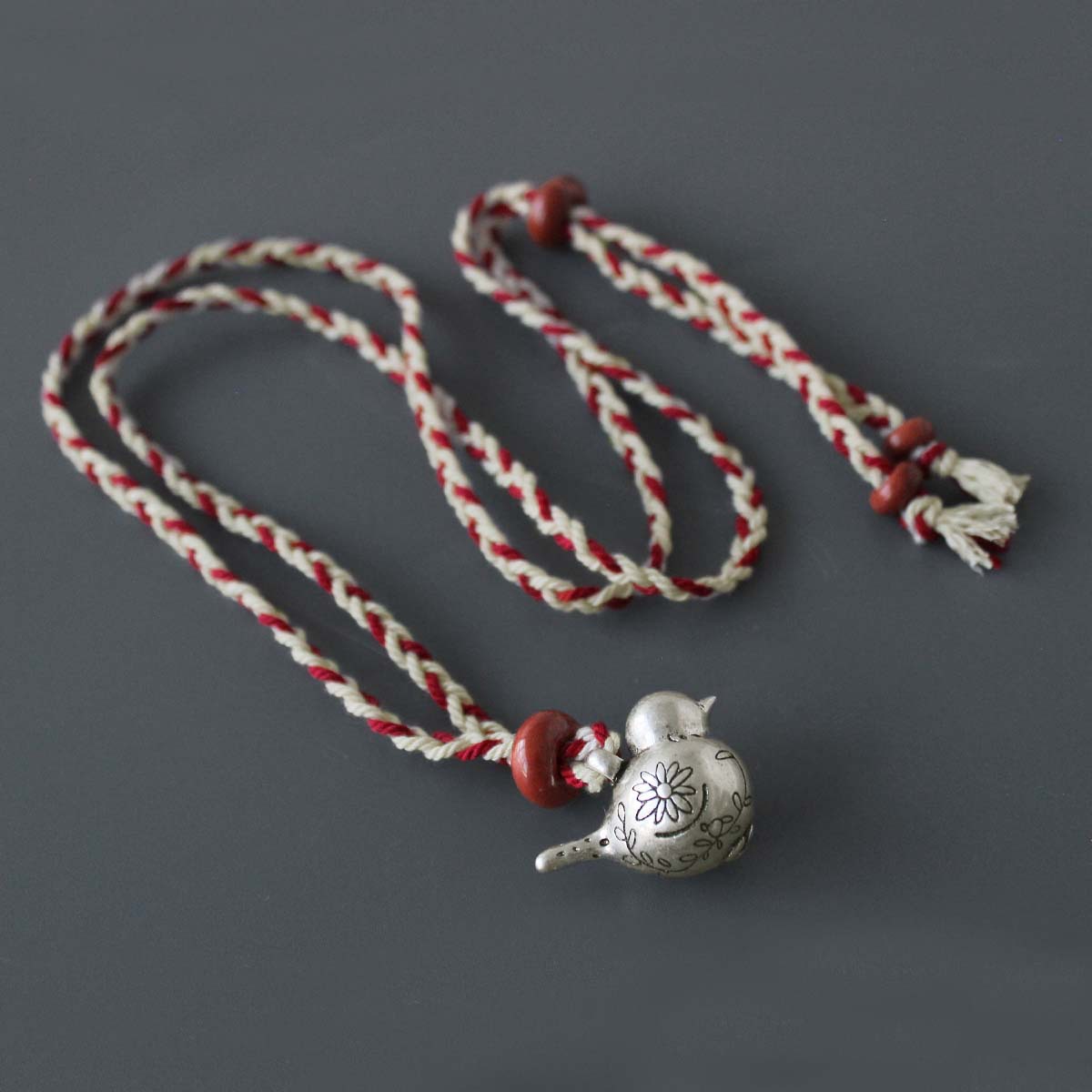 PI家滿足鳥編織項鍊25年春季新款設計小眾氣質長款可調節小鳥項鍊