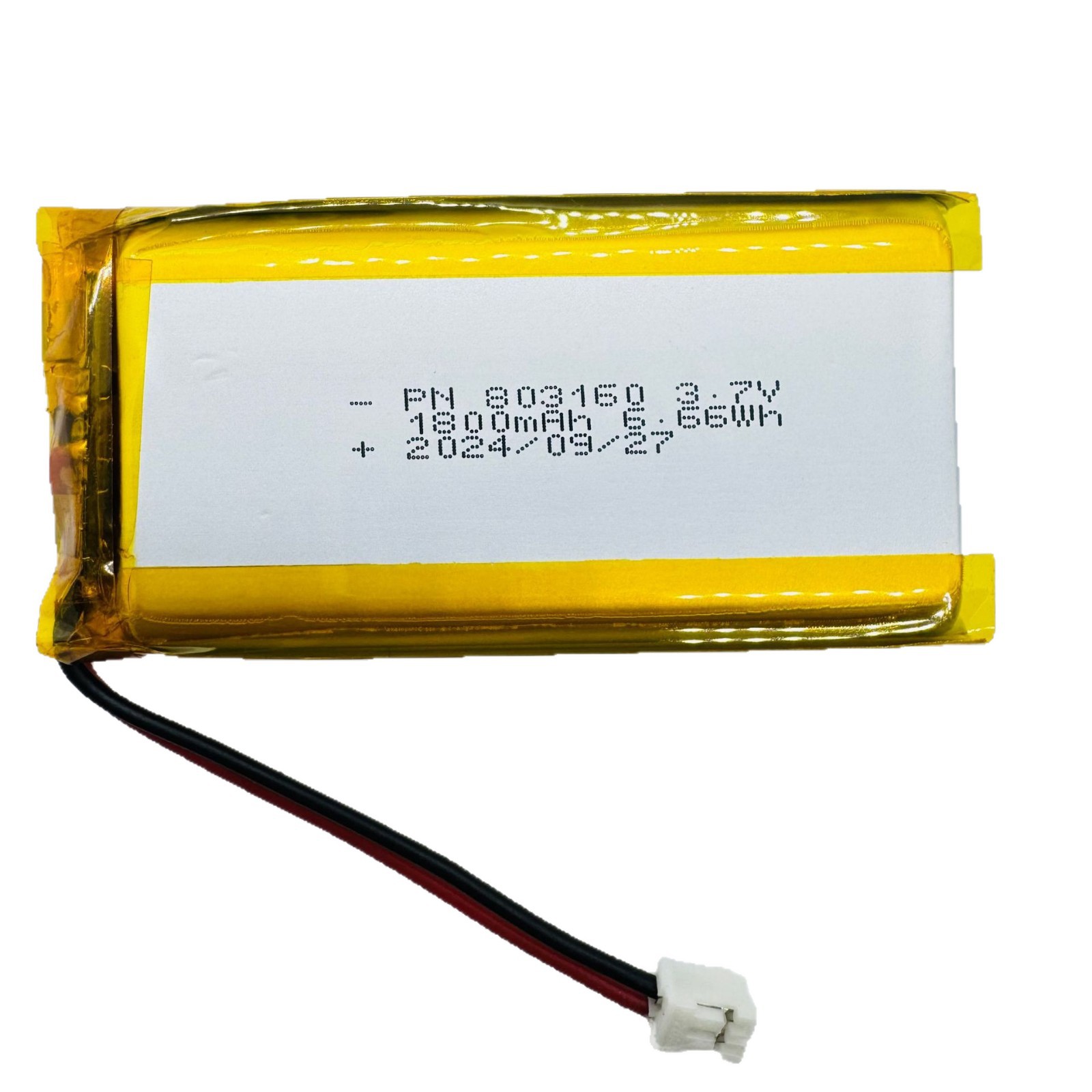 PN803160 리튬 배터리 3.7V1800mAh 무선 기계식 키보드 마우스 코 세척기 손난로 배터리 팩
