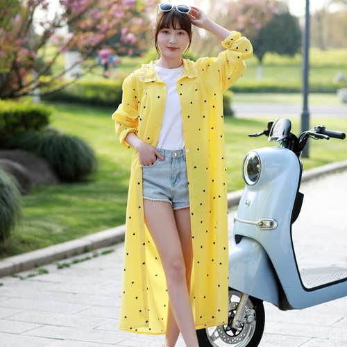 Electric motorcycle sun protection clothing for women in spring and summer long battery car outdoor riding sun protection and UV protection clothing