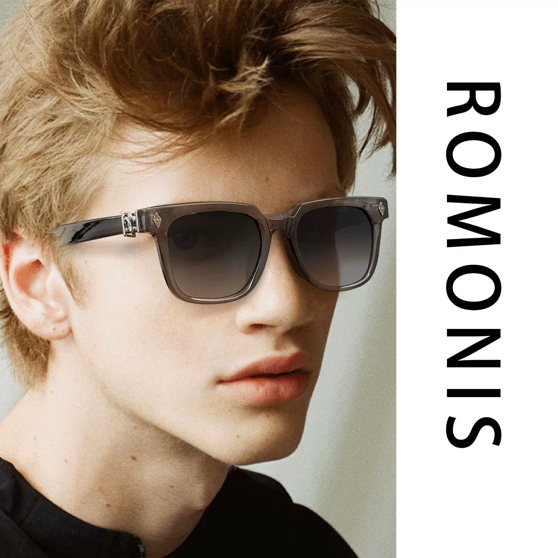 2025新款外贸米钉双环太阳镜墨镜小红书同款太阳镜显脸小防紫外线