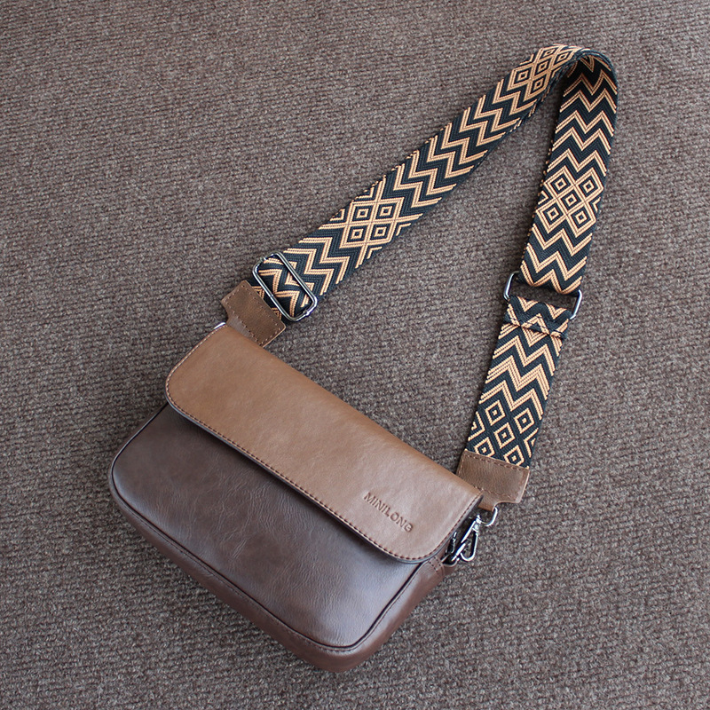 2025 New Korean Fashion Coffee Color Men's Shoulder Bag Casual Messenger Crossbody Small Bag Crossbody Chest Bag Backpack 2025 New Korean Fashion Coffee Color Men's Shoulder Bag Casual Messenger Crossbody Small Bag Crossbody Chest Bag Backpack