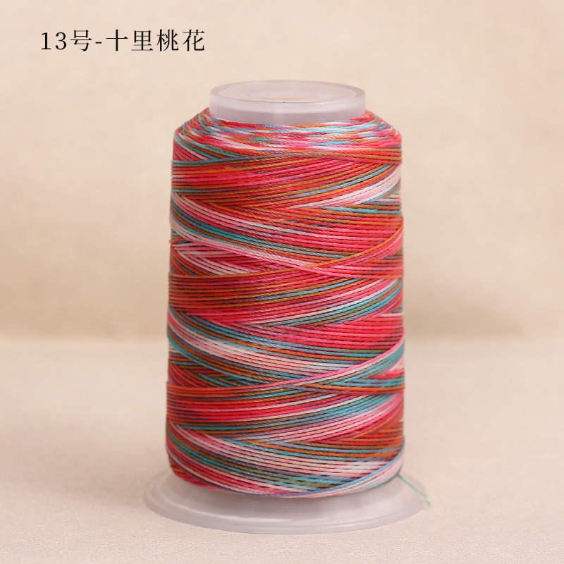6股段染蜡线3股12股渐变色股线圆蜡绳手工编织diy手绳耐磨项链|undefined