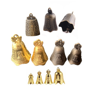 Jiuyuan Wind Chime Accessories Bronze Guanyin Bell Horse Bell Lucky Antique Clock Jewelry